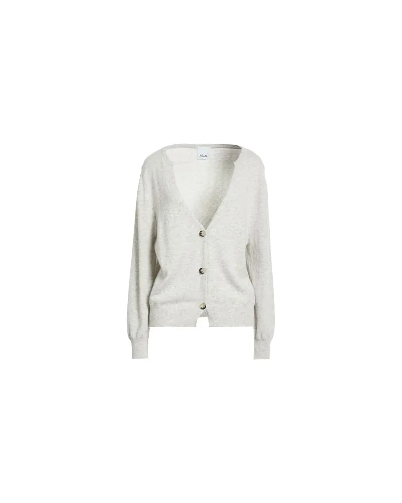 ALLUDE STRICKWAREN - Strickjackenauf YOOX.COM Hellgrau