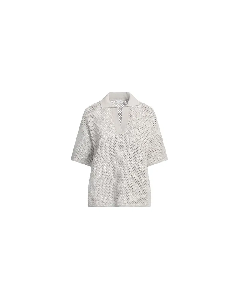 Brunello Cucinelli STRICKWAREN - Pulloverauf YOOX.COM Hellgrau