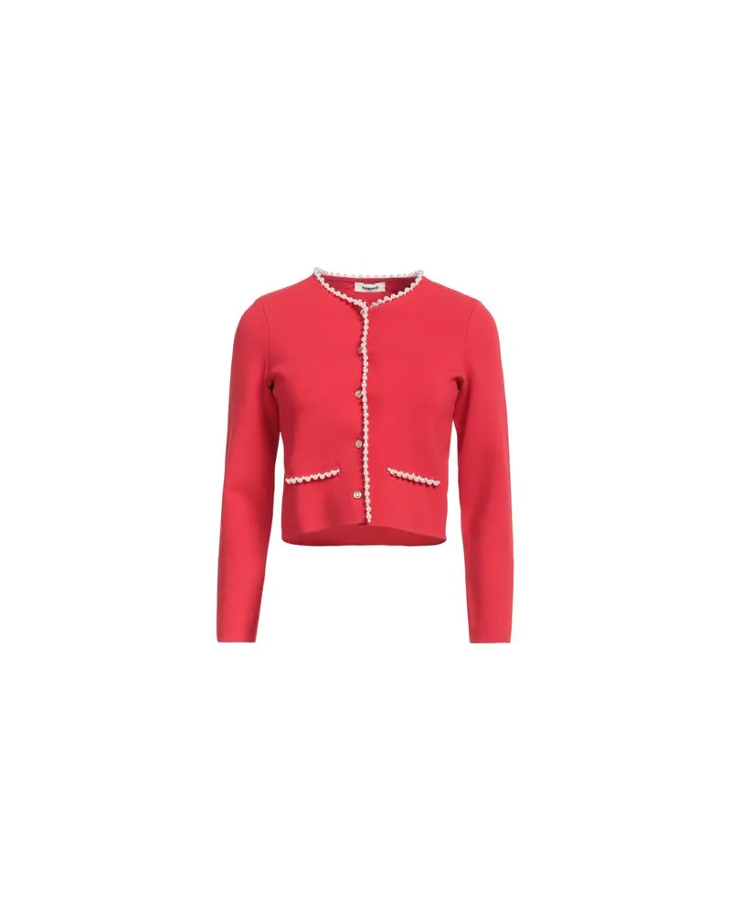 Sandro STRICKWAREN - Strickjackenauf YOOX.COM Rot