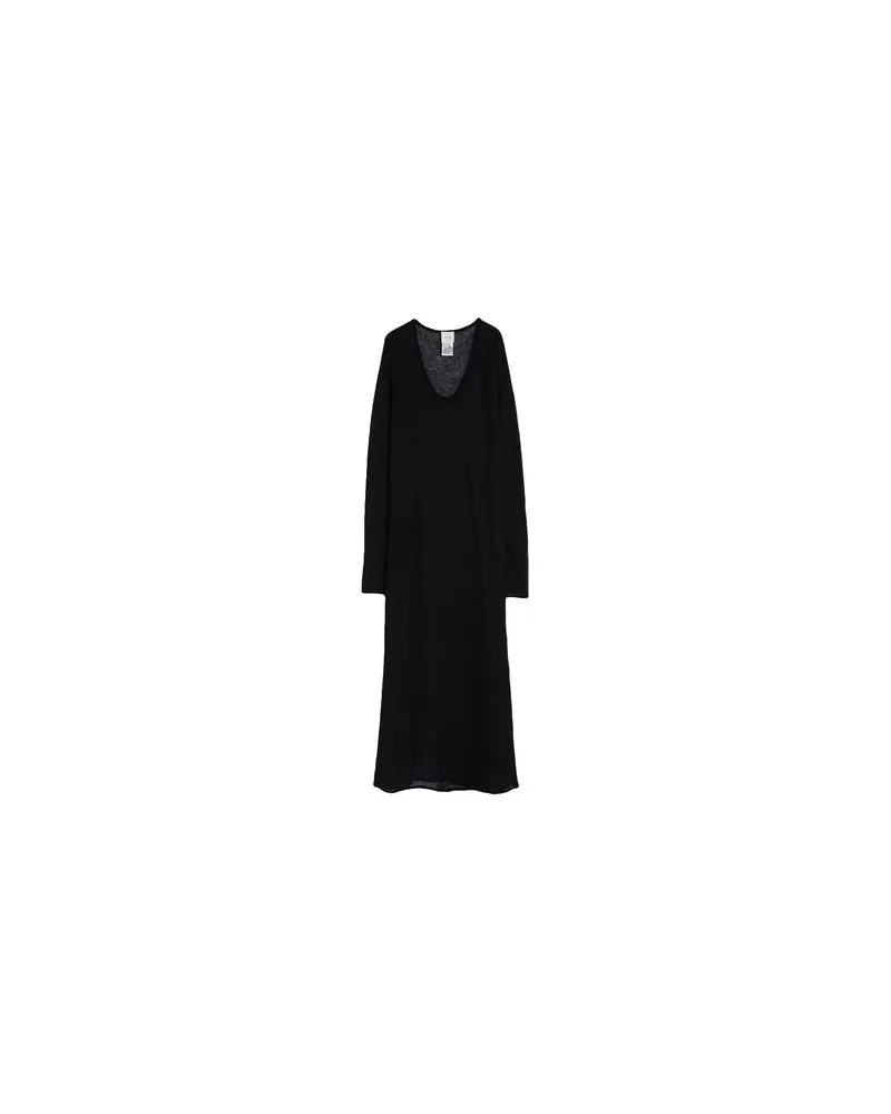 ALYSI CRÈME - KLEIDER - Maxi-Kleiderauf YOOX.COM Schwarz