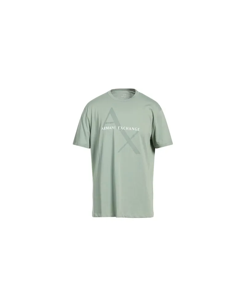Armani Exchange TOPS - T-shirtsauf YOOX.COM Salbeigrün
