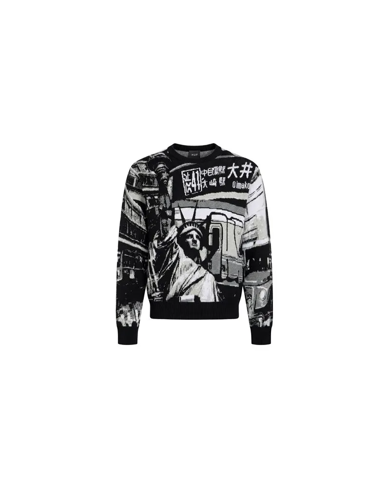 HUF STRICKWAREN - Pulloverauf YOOX.COM Schwarz