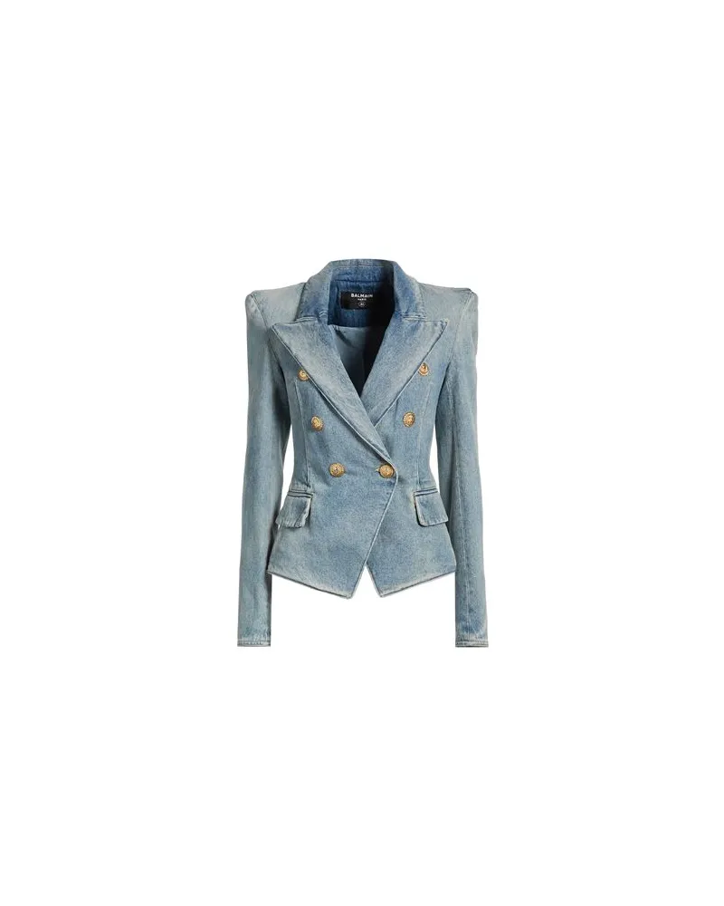 Balmain JACKEN & MÄNTEL - Jeansjacken/Mäntelauf YOOX.COM Blau