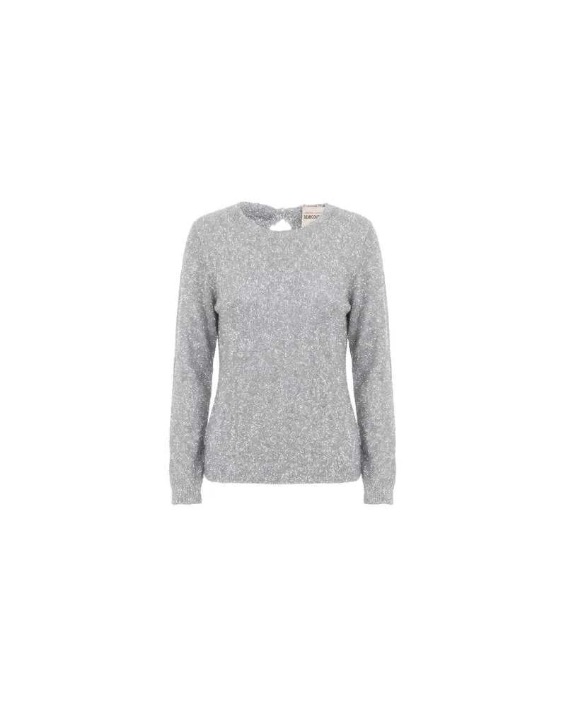 Semicouture STRICKWAREN - Pulloverauf YOOX.COM Silber