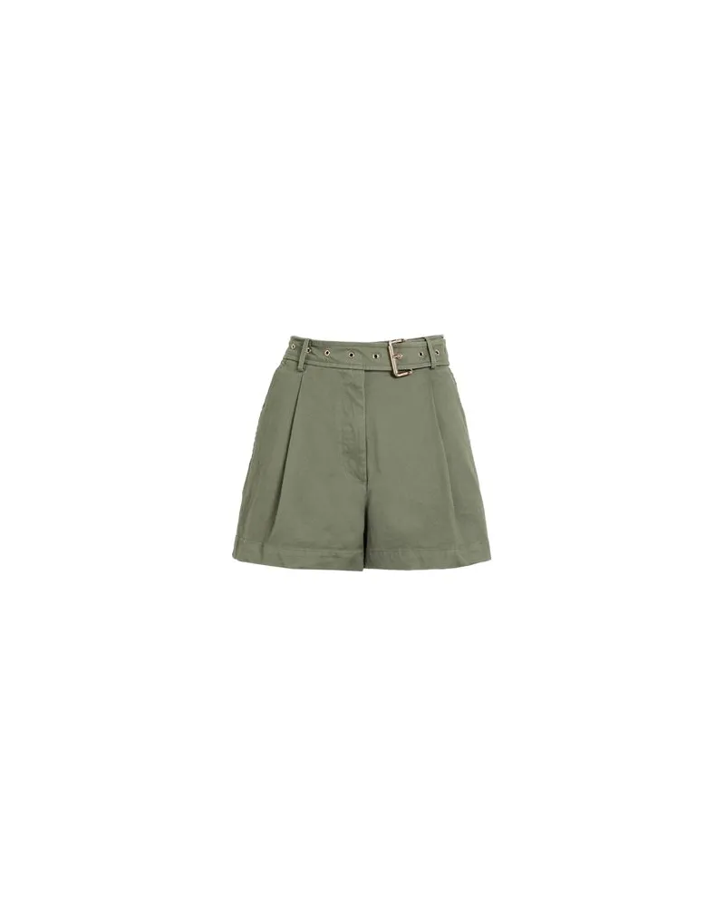 Michael Kors BELTED CHINO SHORTS  - HOSEN & RÖCKE - Shorts & Bermudashortsauf YOOX.COM Militärgrün