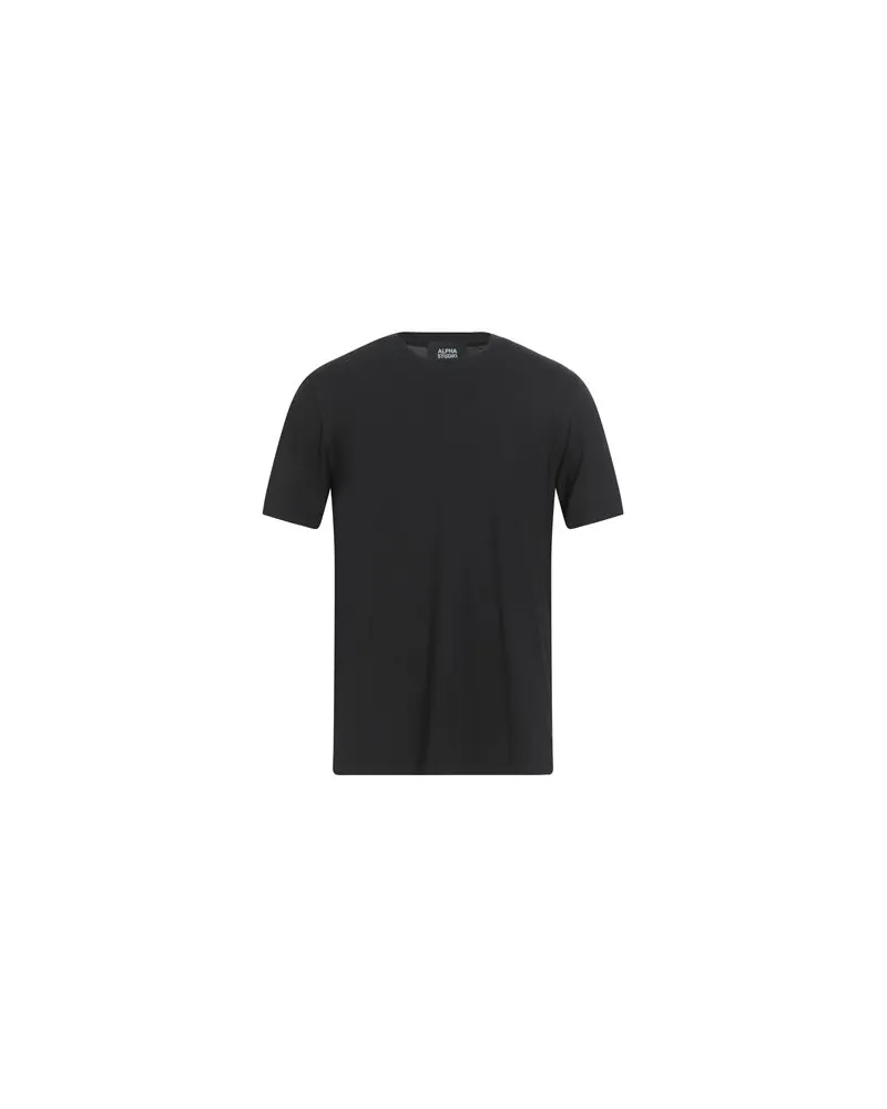 Alpha Studio TOPS - T-shirtsauf YOOX.COM Schwarz
