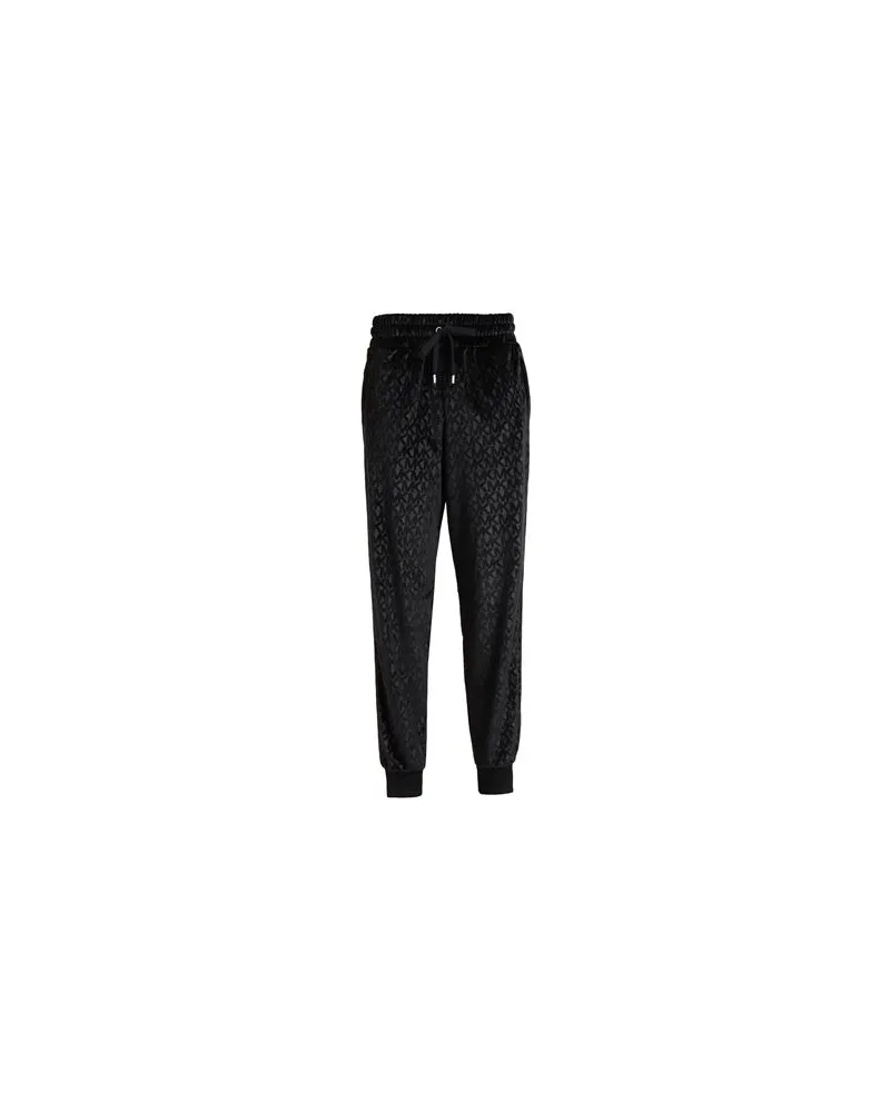 Michael Kors LOGO VELOUR SLOUCHY JOGGR   - HOSEN & RÖCKE - Hosenauf YOOX.COM Schwarz