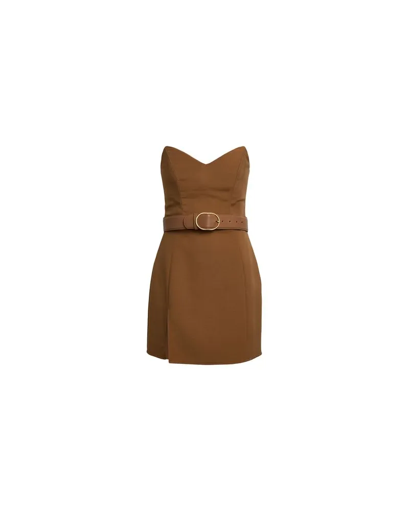Elisabetta Franchi KLEIDER - Mini-Kleiderauf YOOX.COM Kamel