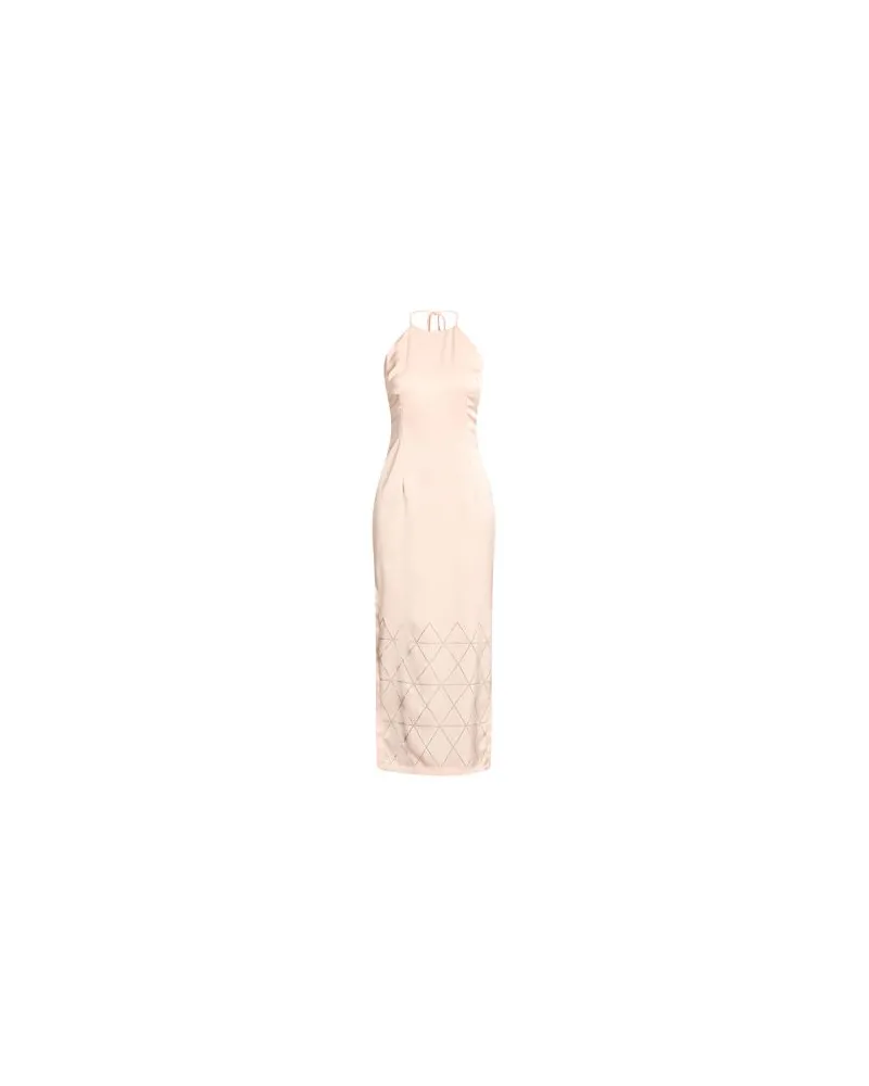 Simona Corsellini KLEIDER - Maxi-Kleiderauf YOOX.COM Beige