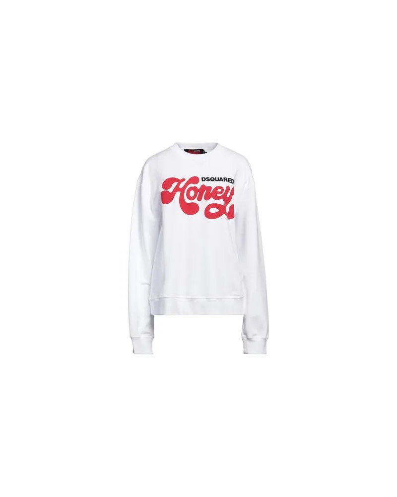 Dsquared2 TOPS - Sweatshirtsauf YOOX.COM Weiß