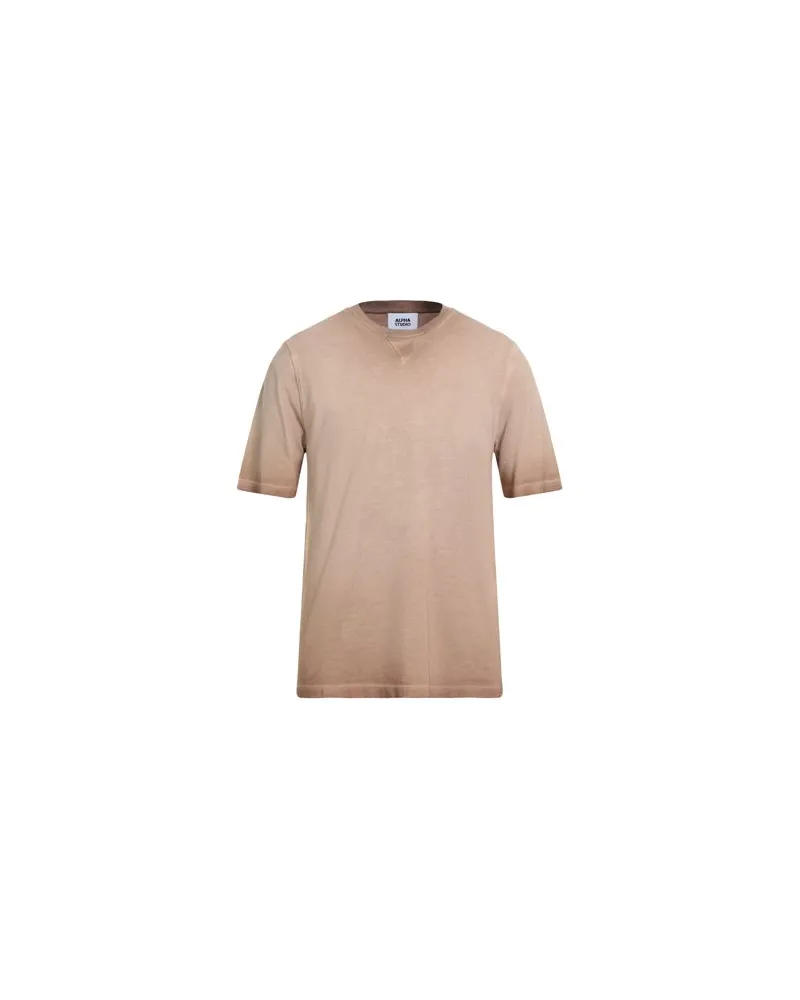 Alpha Studio TOPS - T-shirtsauf YOOX.COM Kamel