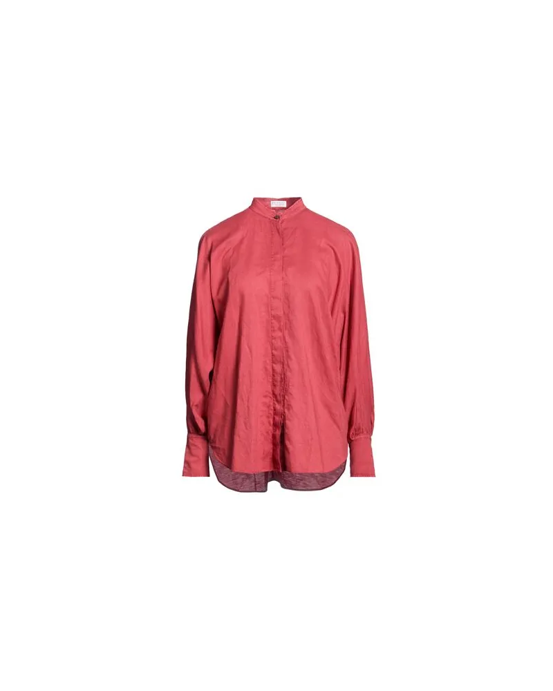 Brunello Cucinelli TOPS - Hemdenauf YOOX.COM Rostrot
