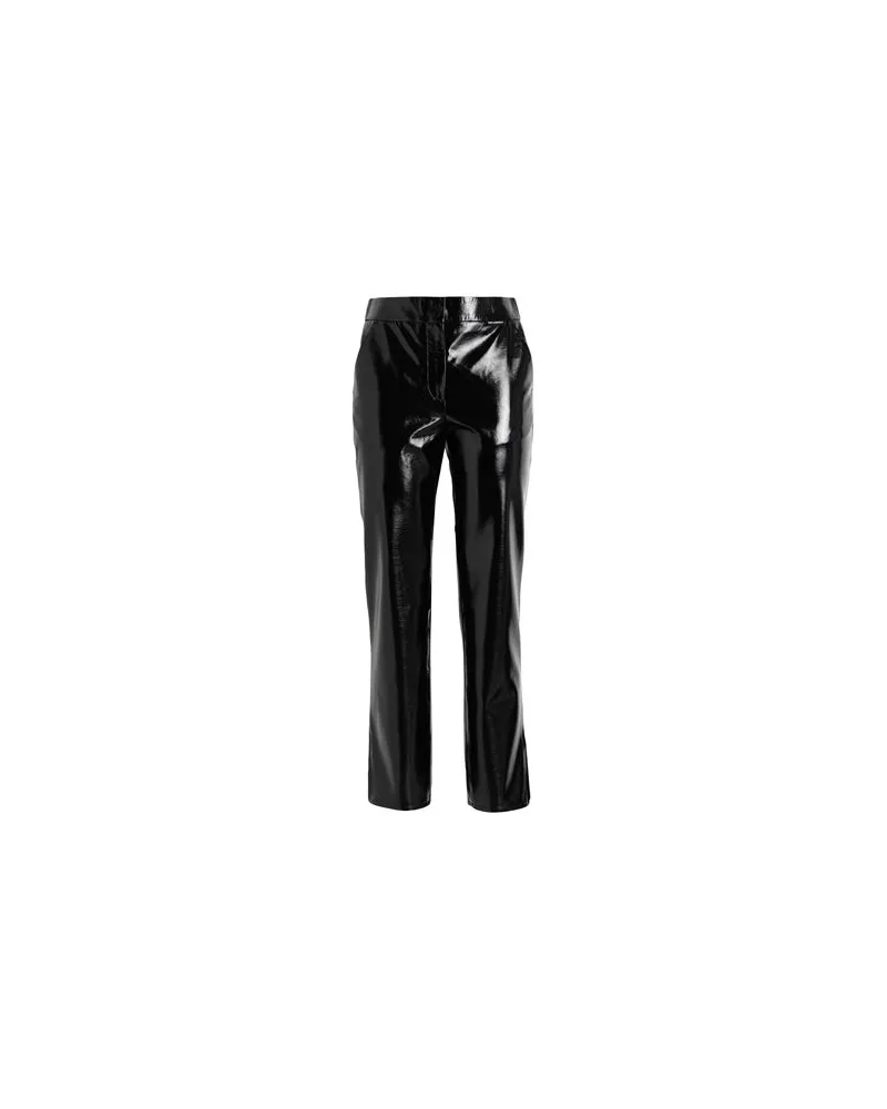 Karl Lagerfeld FAUX PATENT LEATHER PANTS  - HOSEN & RÖCKE - Hosenauf YOOX.COM Schwarz