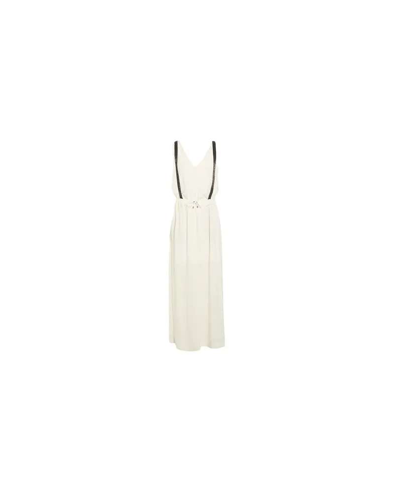 Brunello Cucinelli KLEIDER - Maxi-Kleiderauf YOOX.COM Elfenbein