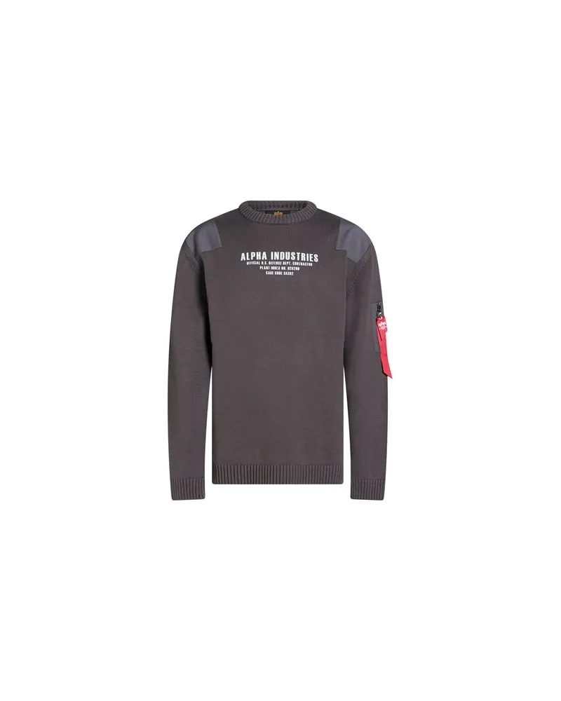Alpha Industries STRICKWAREN - Pulloverauf YOOX.COM Braungrau