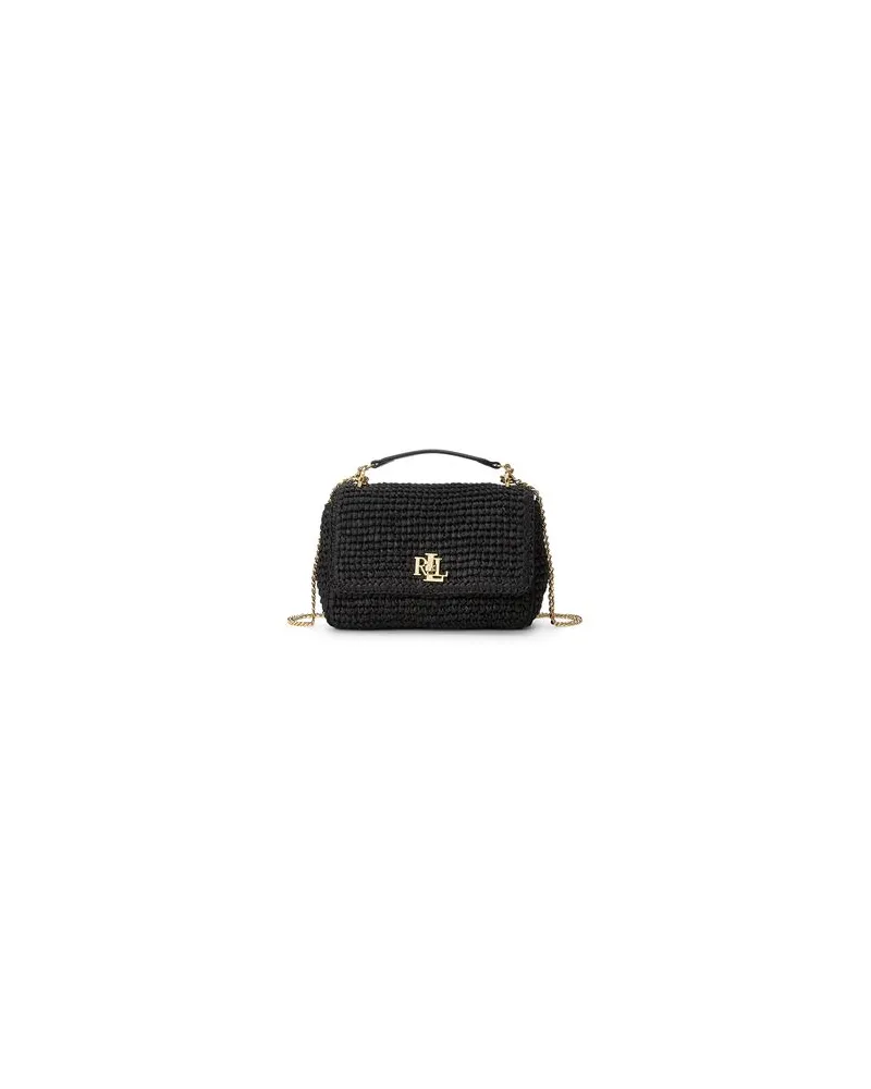 Ralph Lauren WOVEN STRAW MEDIUM SOPHEE BAG  - TASCHEN - Handtaschenauf YOOX.COM Schwarz