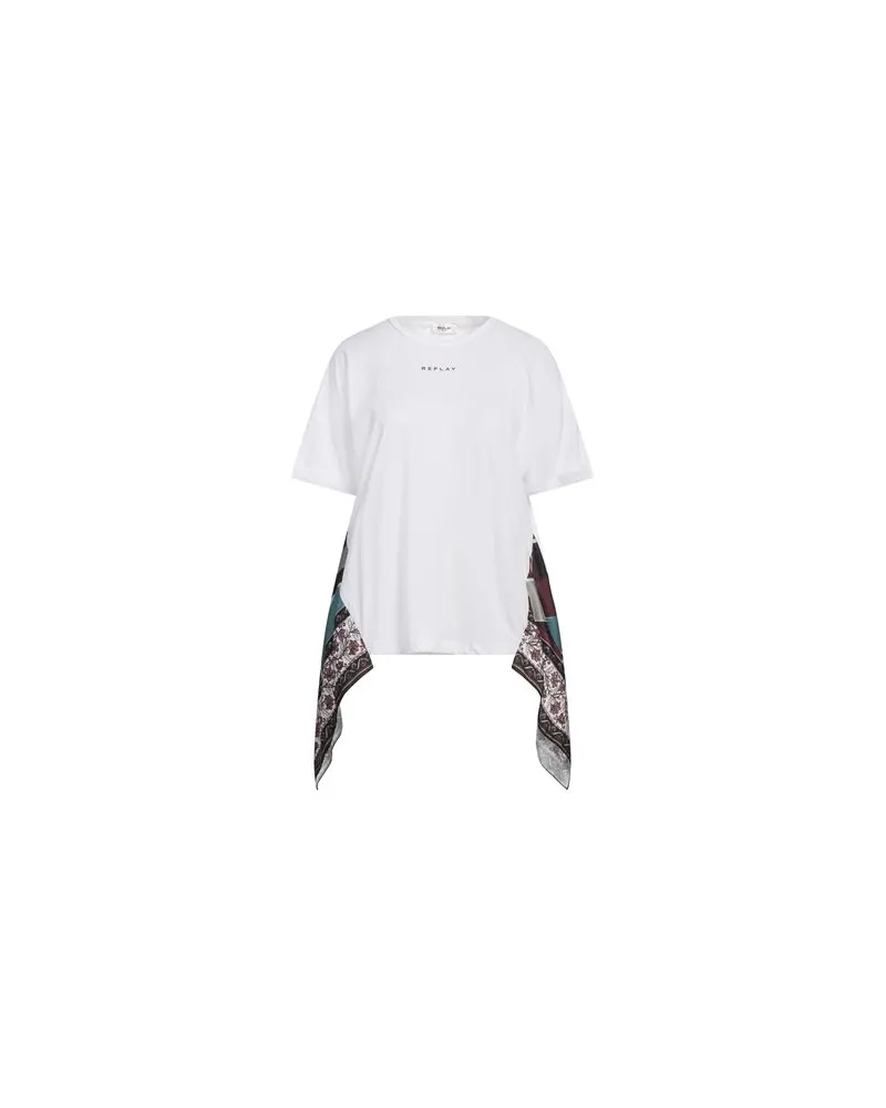 Replay TOPS - T-shirtsauf YOOX.COM Weiß