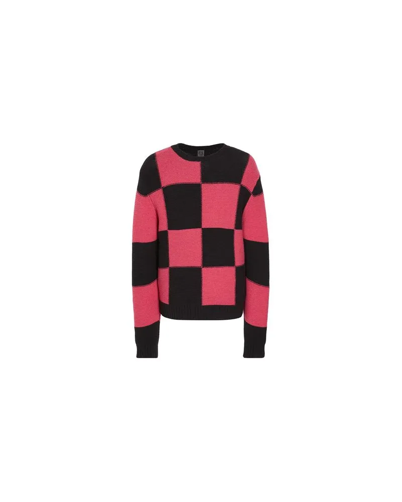 8 by Yoox JACQUARD COLOR-BLOCK CREWNECK - STRICKWAREN - Pulloverauf YOOX.COM Schwarz