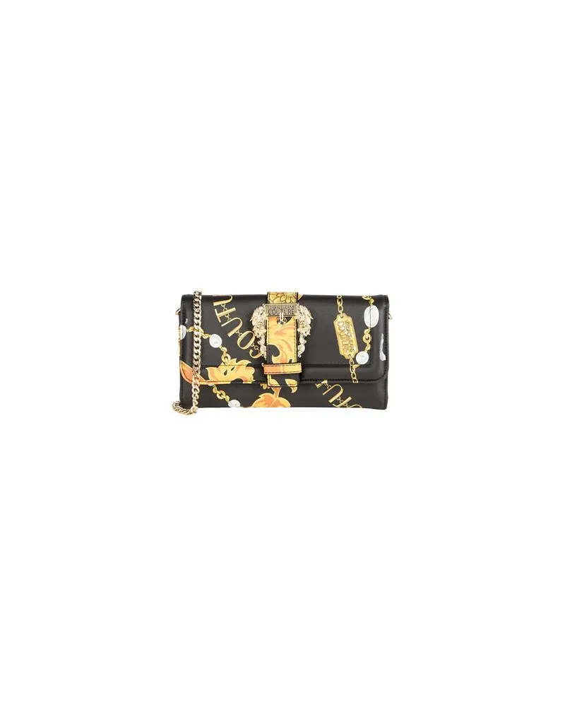 Versace Jeans Kleinlederwaren - Portemonnaies mit Tragriemenauf YOOX.COM Schwarz