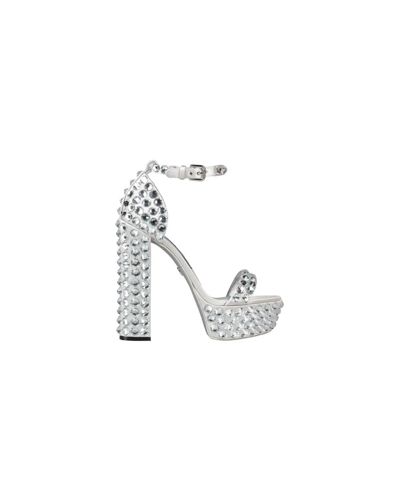 Dolce & Gabbana SCHUHE - Sandalenauf YOOX.COM Silber