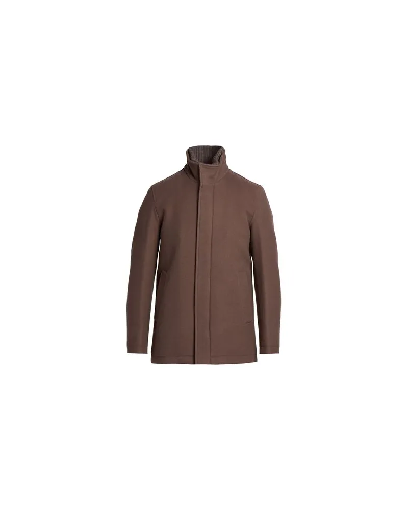 Herno JACKEN & MÄNTEL - Mäntelauf YOOX.COM Schokobraun