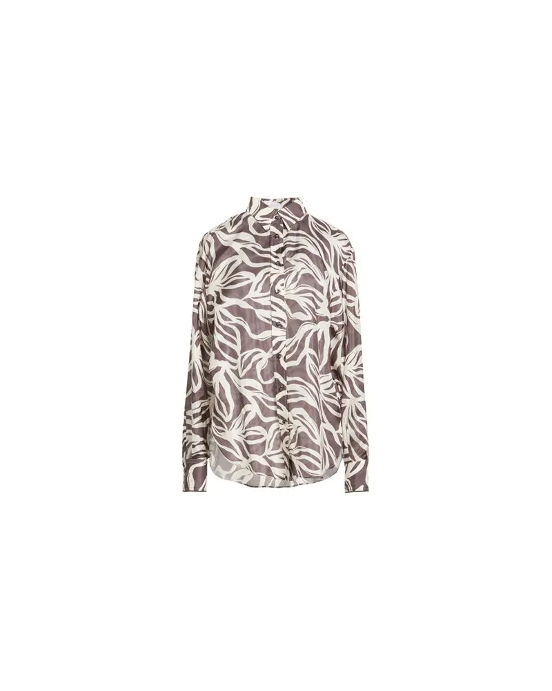 Brunello Cucinelli TOPS - Hemdenauf YOOX.COM Dunkelbraun