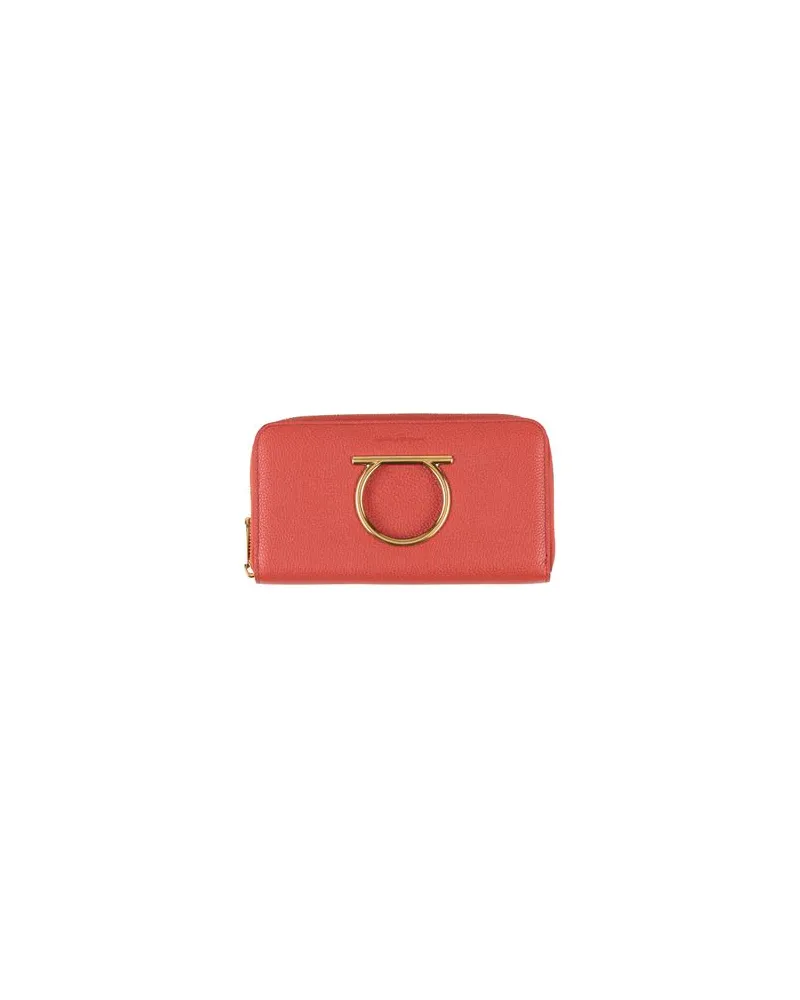Ferragamo Kleinlederwaren - Brieftaschenauf YOOX.COM Rostrot