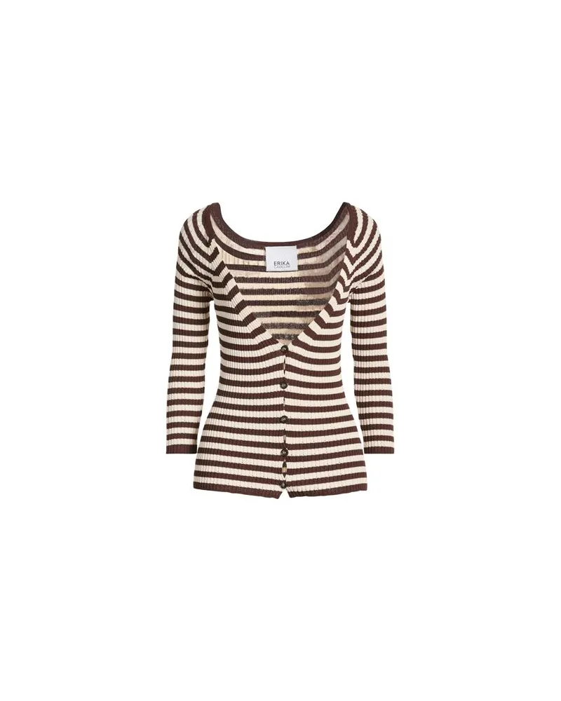 Erika Cavallini STRICKWAREN - Strickjackenauf YOOX.COM Braun