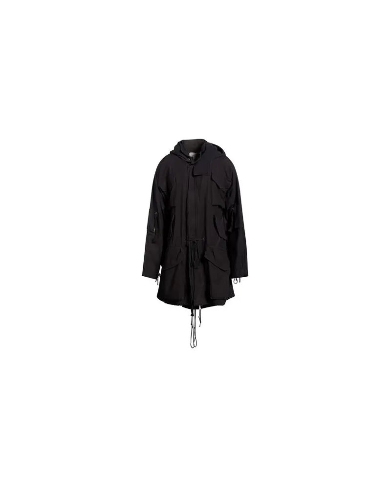 Greg Lauren JACKEN & MÄNTEL - Mäntelauf YOOX.COM Schwarz