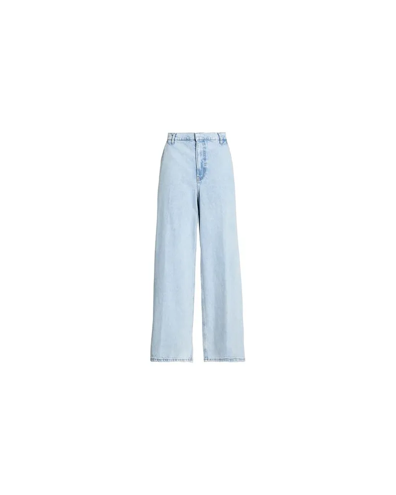 Frame Denim THE WIDE TROUSER  - HOSEN & RÖCKE - Jeanshosenauf YOOX.COM Blau