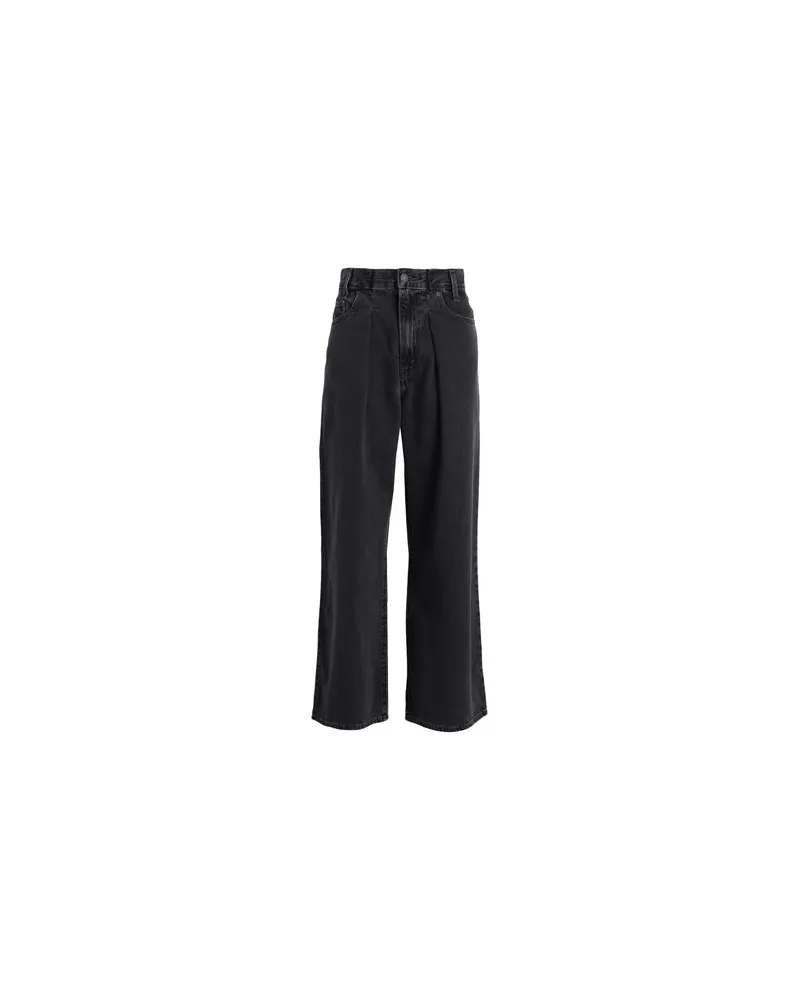Levi's FOLDED PLEATED BAGGY - HOSEN & RÖCKE - Jeanshosenauf YOOX.COM Schwarz