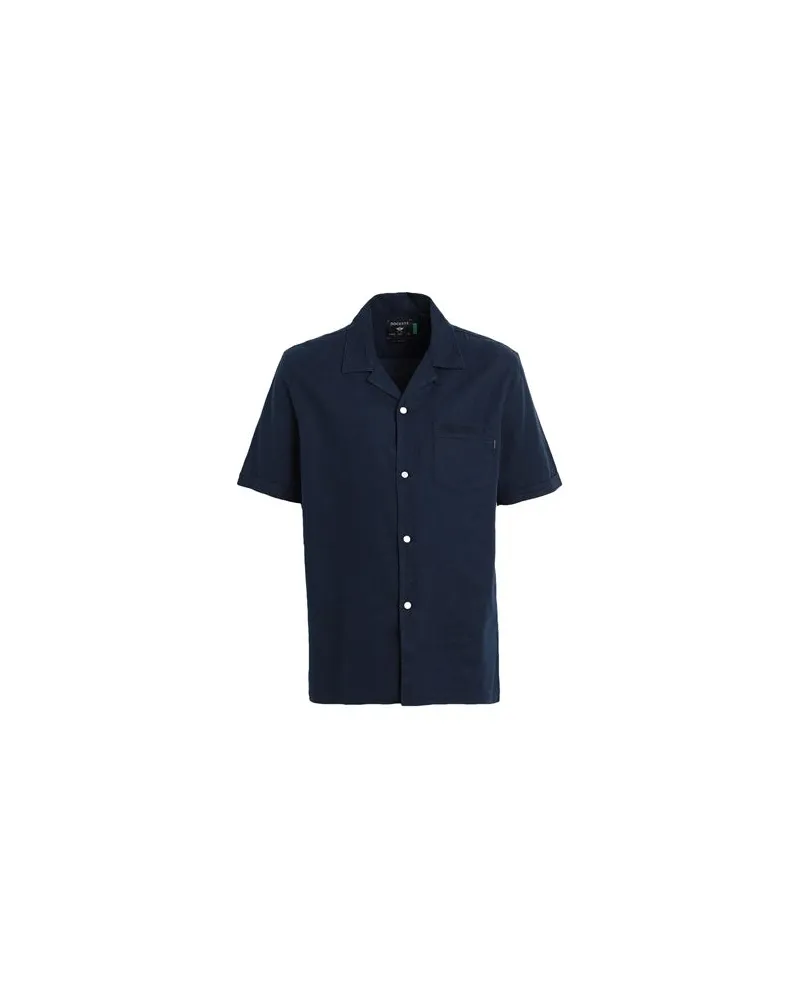 Dockers SS CAMP COLLAR SHIRT  - TOPS - Hemdenauf YOOX.COM Marineblau