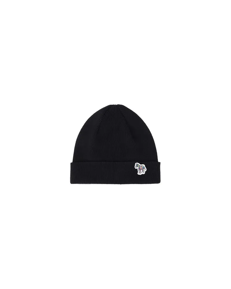 Paul Smith MEN HAT ZEBRA BEANIE   - ACCESSOIRES - Mützen & Hüteauf YOOX.COM Schwarz