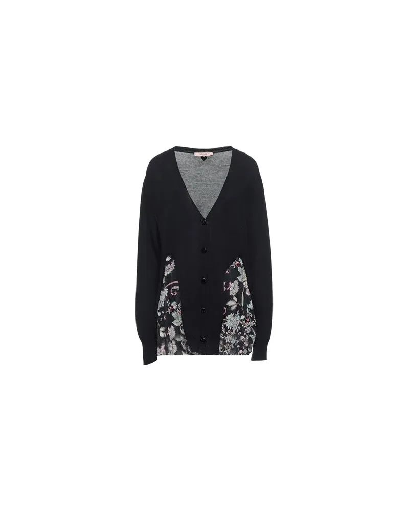 Twin-Set STRICKWAREN - Strickjackenauf YOOX.COM Schwarz