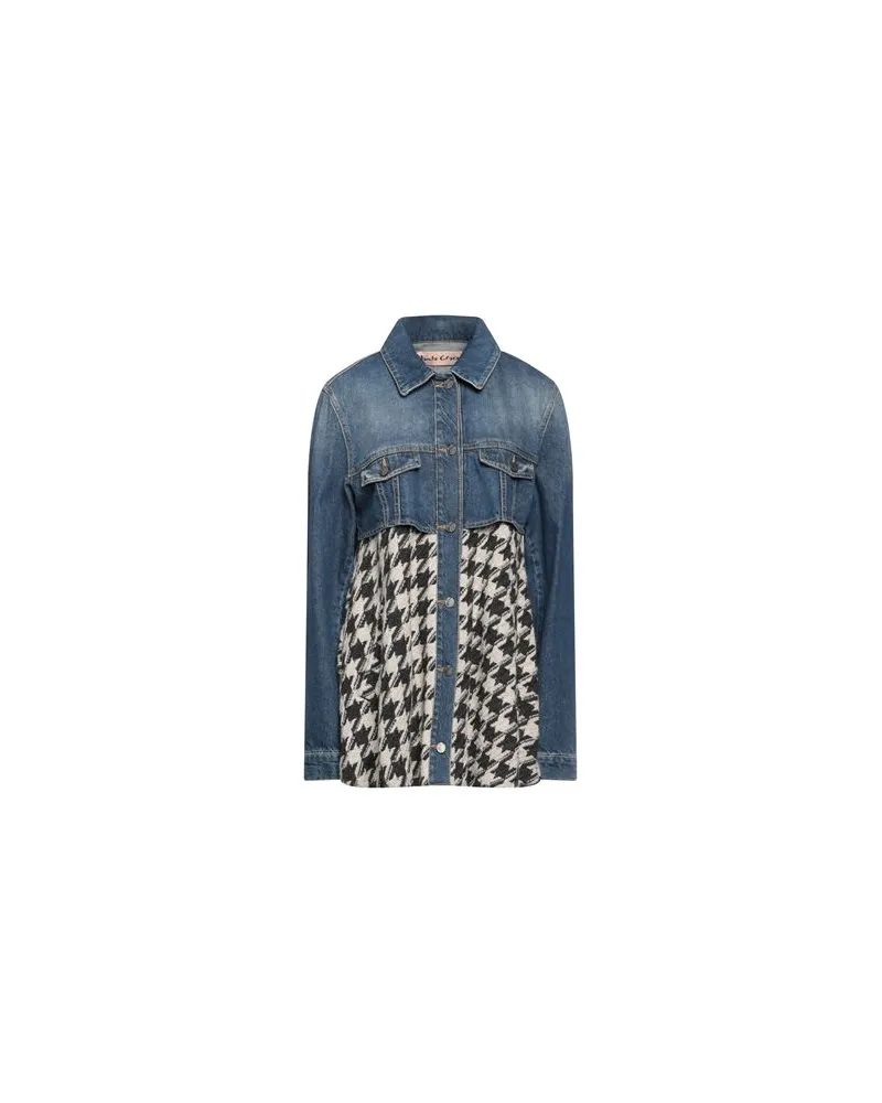 Manila Grace JACKEN & MÄNTEL - Jeansjacken/Mäntelauf YOOX.COM Blau