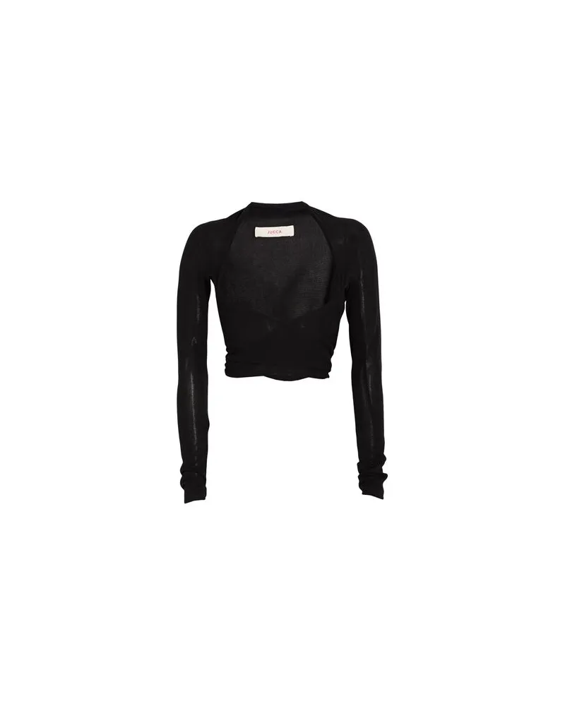 Jucca STRICKWAREN - Wickelpulloverauf YOOX.COM Schwarz