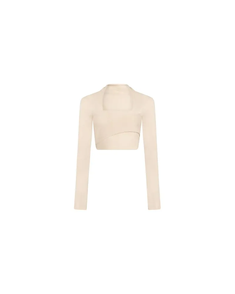 Jucca STRICKWAREN - Wickelpulloverauf YOOX.COM Cremeweiß
