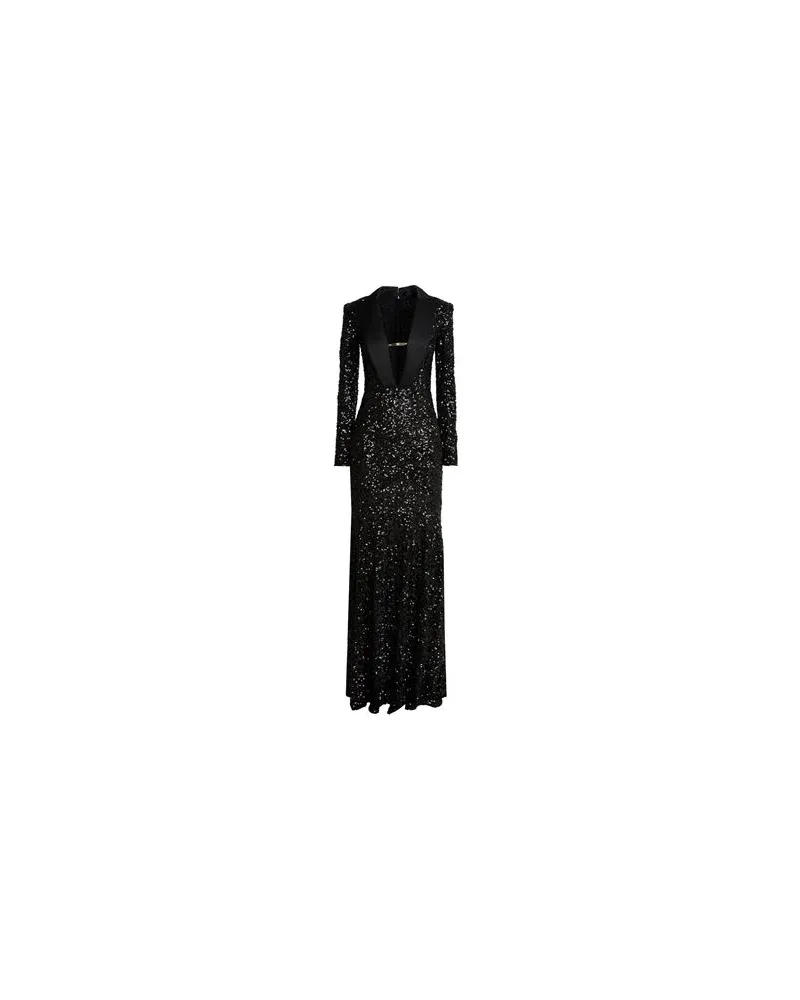 Elisabetta Franchi KLEIDER - Maxi-Kleiderauf YOOX.COM Schwarz