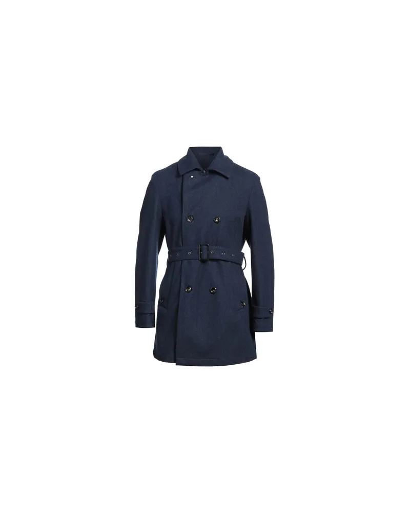 Luigi Bianchi Mantova JACKEN & MÄNTEL - Mäntelauf YOOX.COM Marineblau