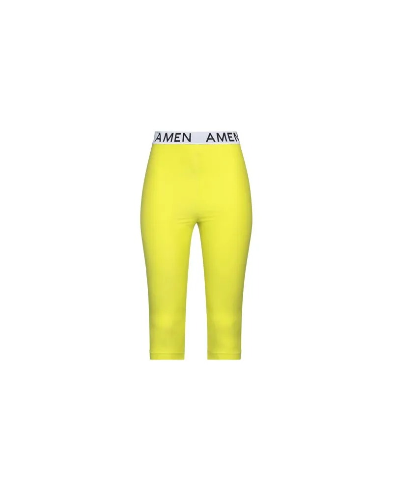 Amen HOSEN & RÖCKE - Leggingsauf YOOX.COM Limettengrün