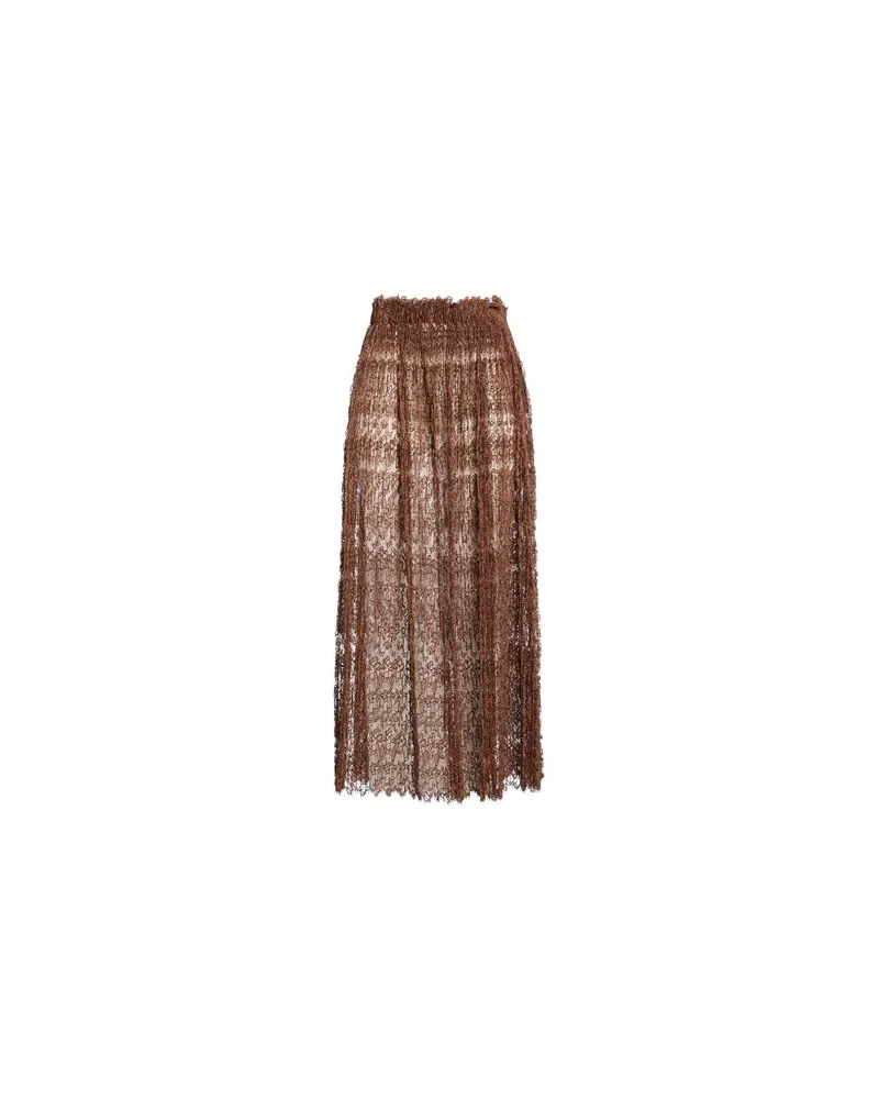 Ermanno Scervino HOSEN & RÖCKE - Maxi-Röckeauf YOOX.COM Bronze