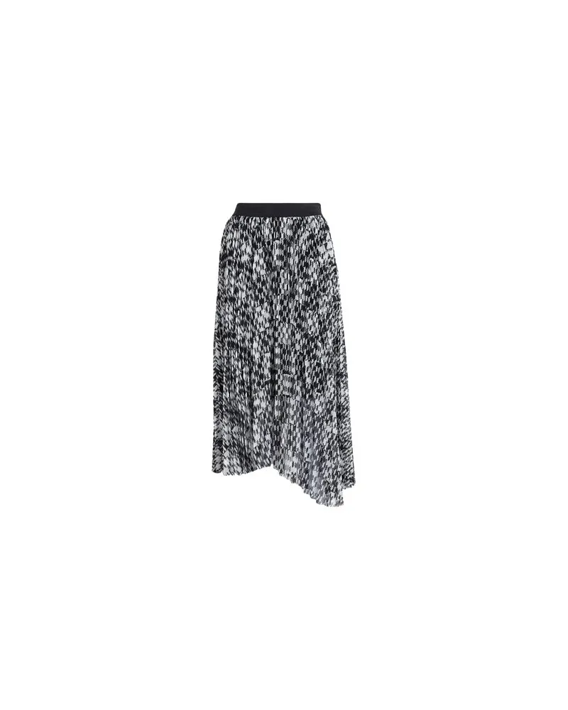 Karl Lagerfeld CHECK PLEATED SKIRT  - HOSEN & RÖCKE - Midi-Röckeauf YOOX.COM Schwarz