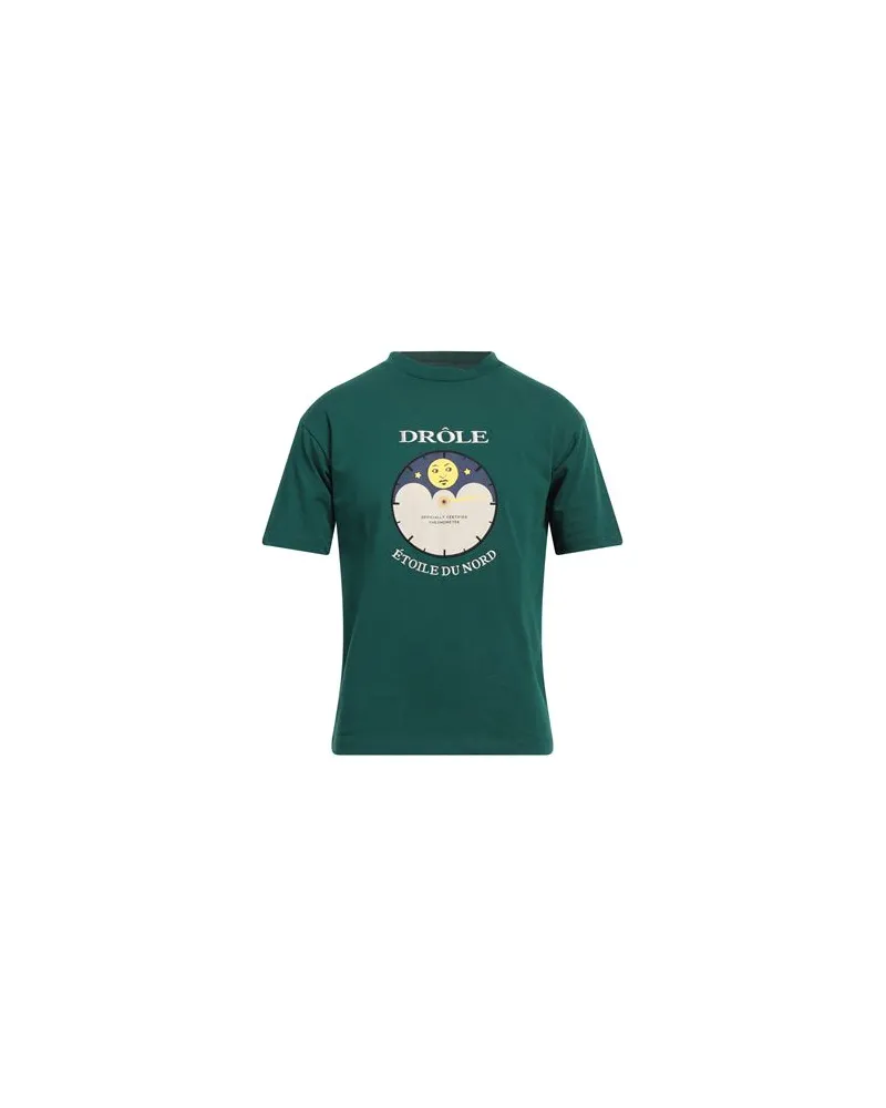 Drôle de Monsieur TOPS - T-shirtsauf YOOX.COM Dunkelgrün