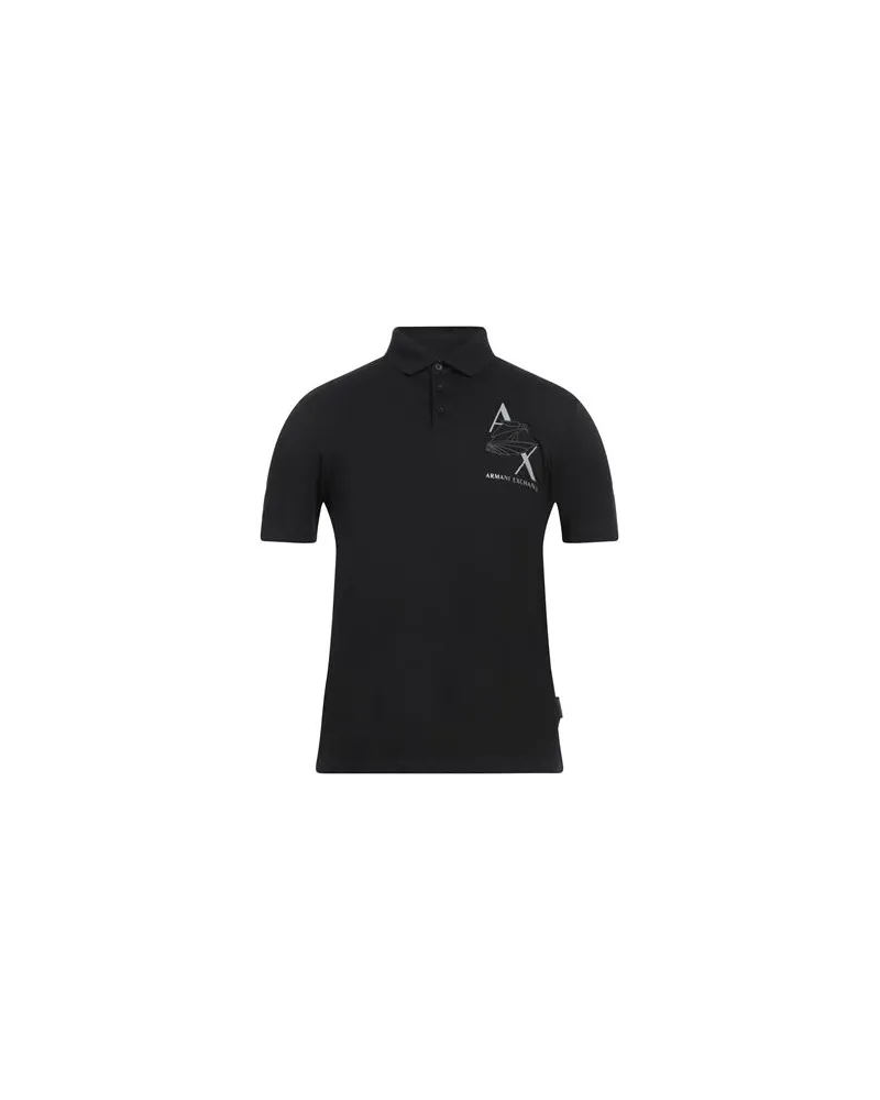 Armani Exchange TOPS - Poloshirtsauf YOOX.COM Schwarz