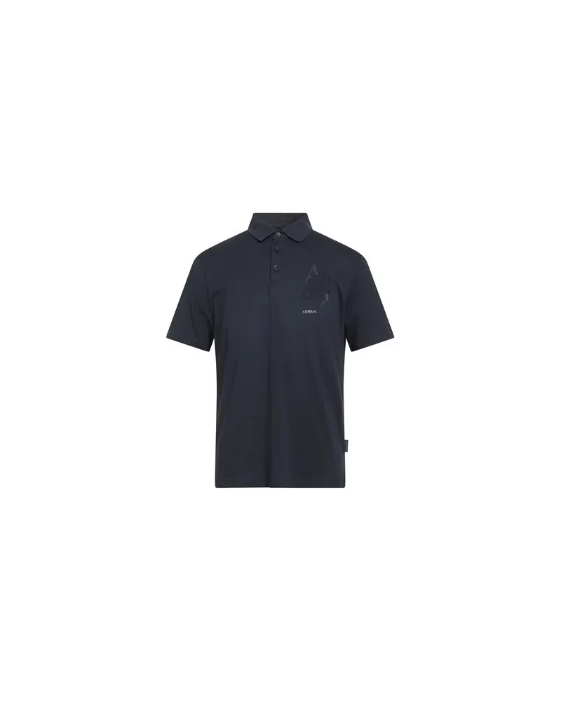 Armani Exchange TOPS - Poloshirtsauf YOOX.COM Marineblau