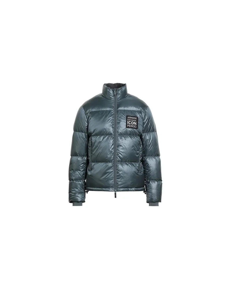 Armani Exchange ICON PERIOD - JACKEN & MÄNTEL - Pufferjacken & Daunenjackenauf YOOX.COM Taubenblau