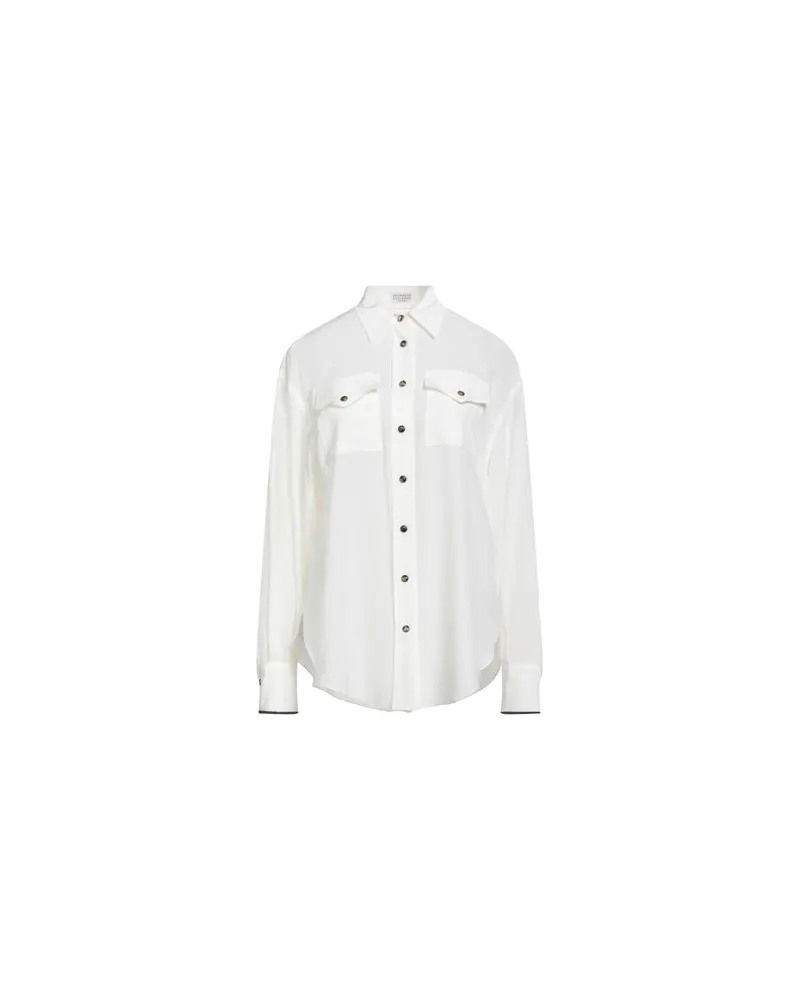 Brunello Cucinelli TOPS - Hemdenauf YOOX.COM Elfenbein