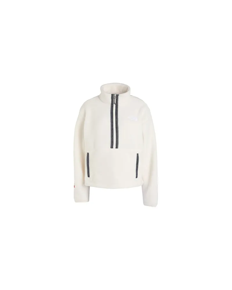 The North Face W TNF FLEESKI 1/4 ZIP PO  - TOPS - Sweatshirtsauf YOOX.COM Elfenbein