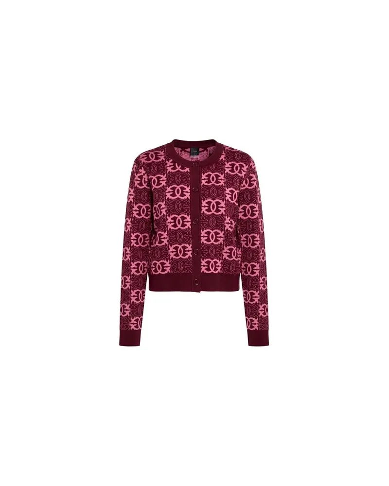 Pinko STRICKWAREN - Strickjackenauf YOOX.COM Pflaume