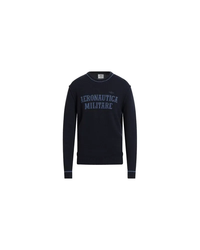 Aeronautica Militare CRISTIANO DI THIENE - STRICKWAREN - Pulloverauf YOOX.COM Marineblau